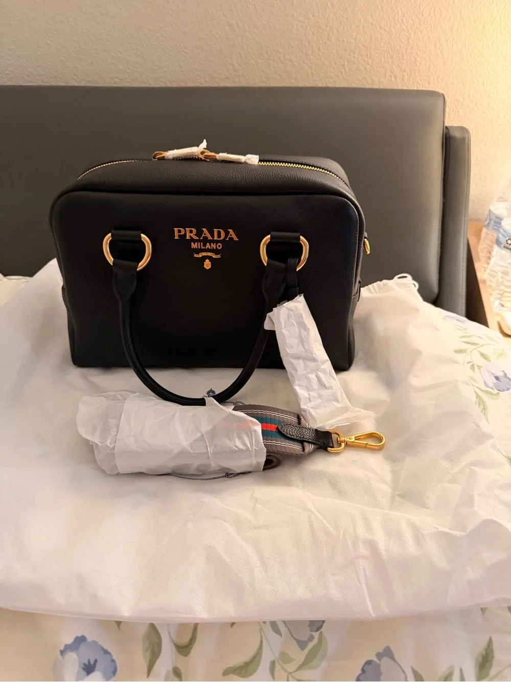 Prada black saffiano